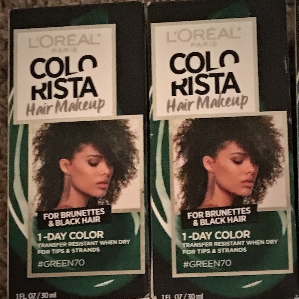 Lot Of 2: L'Oreal Colorista Hair Make-Up (Green)